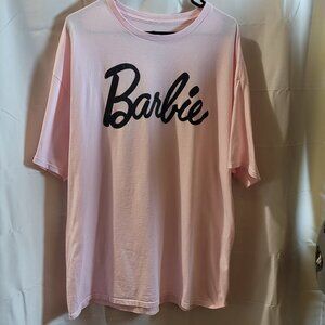 Barbie Women T-shirt Size X XL Color Pink